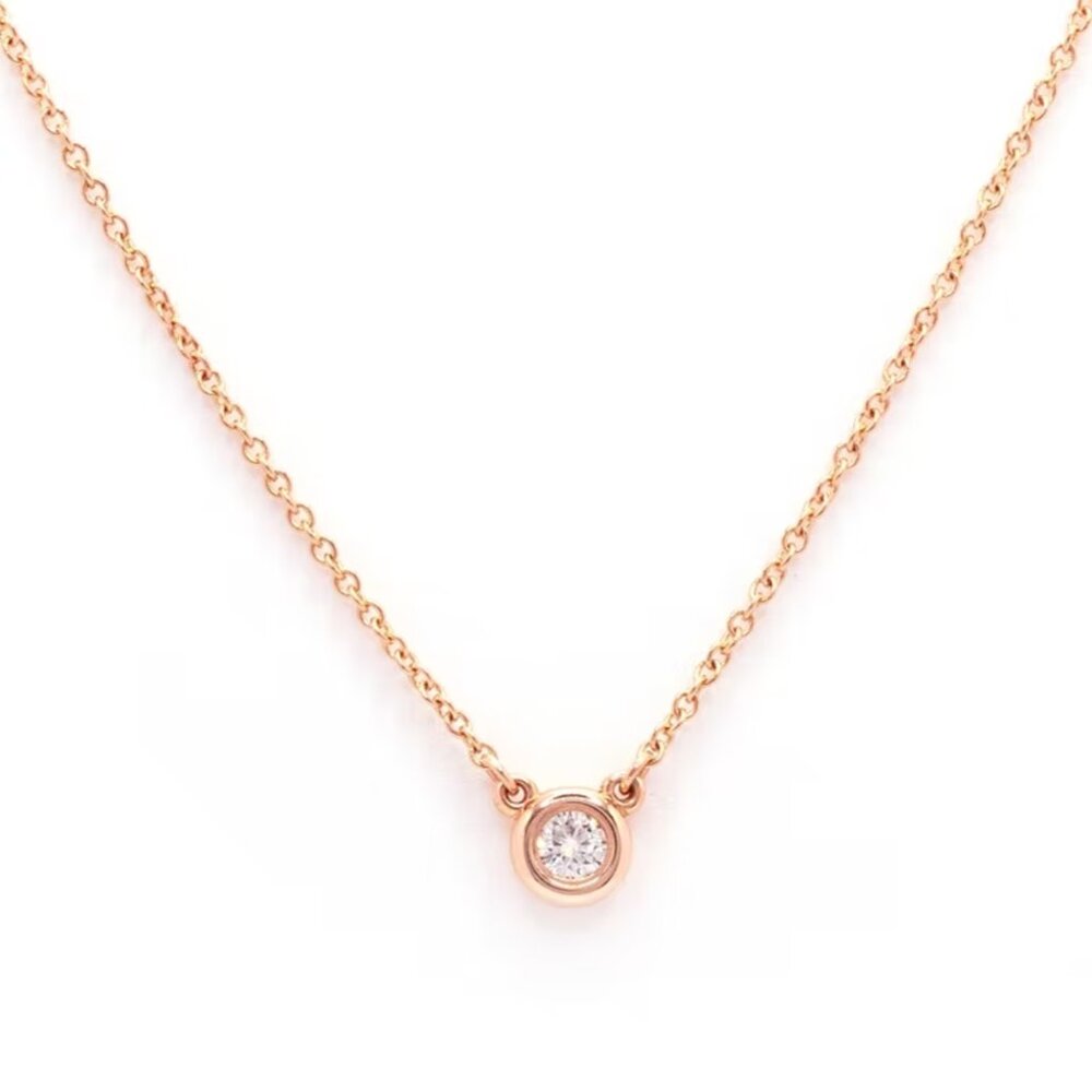 Tiffany & Co. 18K Rose Gold Elsa Peretti 0.10ct Diamond by The Yard